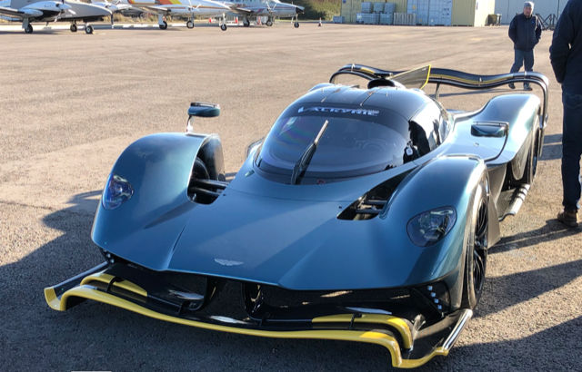 Vehicle CHP engine development commenced by Silverstone Circuit Raceway. Valkyrie engine tuning on the Leicester Airport tarmac, England